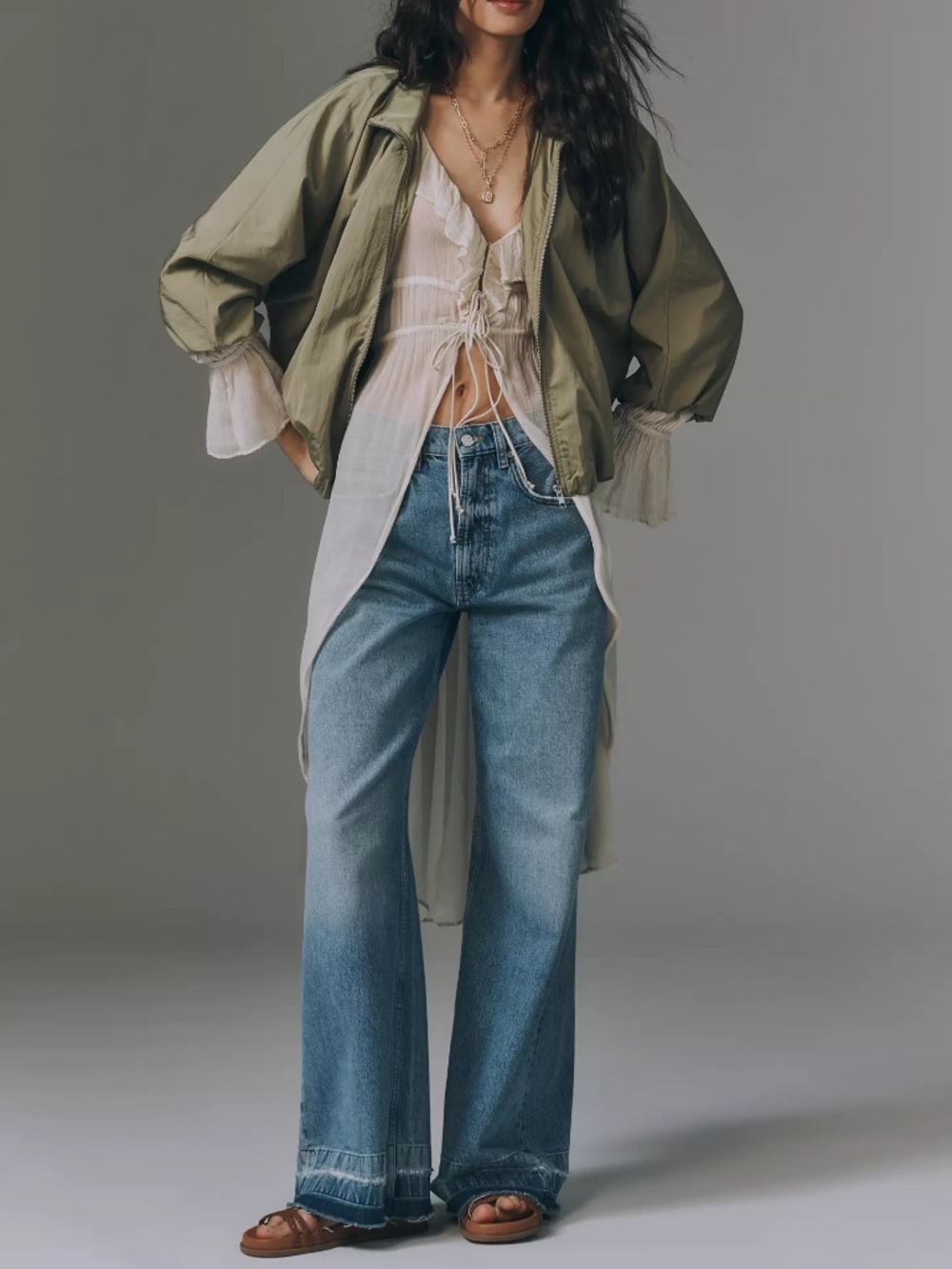 Anthropologie Anine Bing Lewis Jeans HIGH RISE WIDE LEG FIT NWT SIZE 25